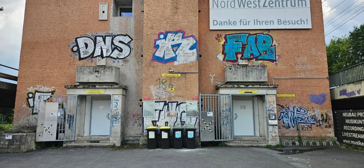 Außenansicht des Musikbunkers Frankfurt