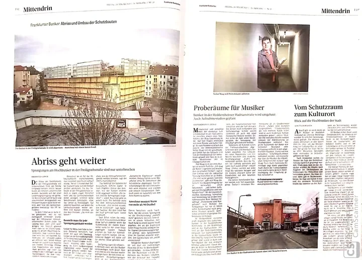 Archivvorschau: Proberäume für Musiker – Frankfurter Rundschau